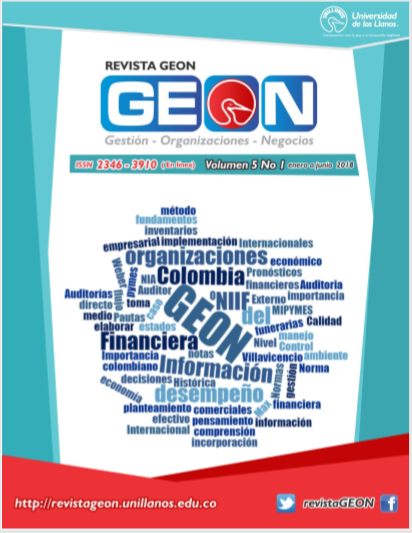 revista geon vol 5 No 1 enero junio 2018