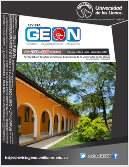 Revista Geon Vol 4 No 2 julio diciembre 2017